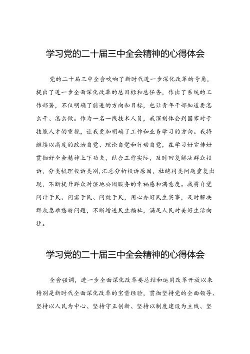 关于二十三中全会精神的心得体会范例28篇.docx