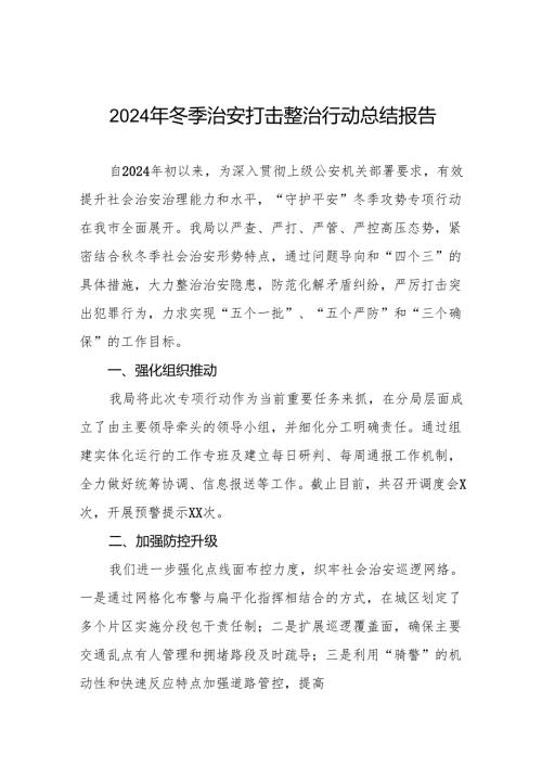 公安机关2024年冬季行动的情况报告11篇.docx