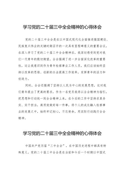 二十三中全会精神学习体会简短发言稿样本36篇.docx
