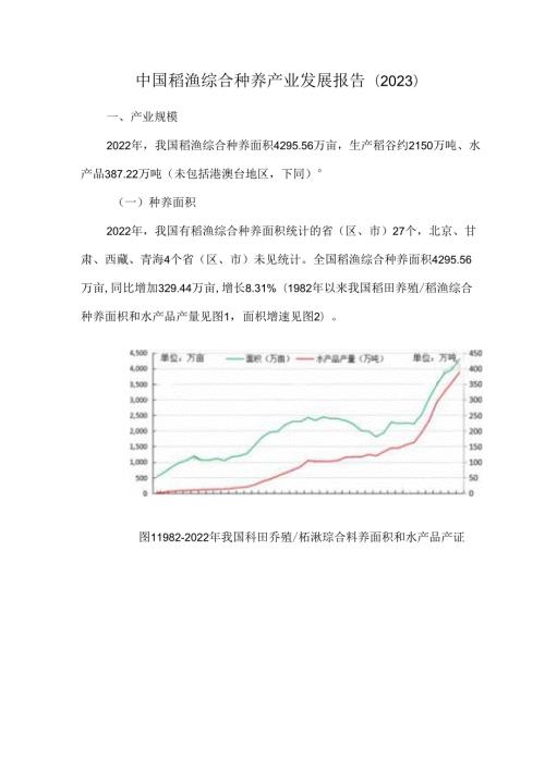 中国稻渔综合种养产业发展报告（2023）.docx