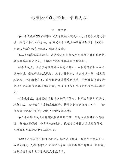标准化试点示范项目管理办法（全套资料）.docx
