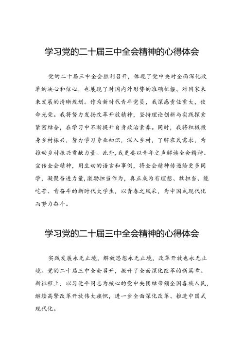学习领会党的二十三中全会精神心得体会精品58篇.docx