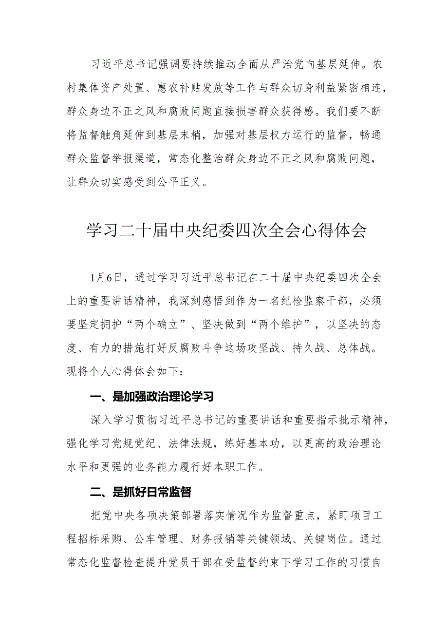 学习二十中央纪委四次全会个人心得体会 （汇编22份）.docx_第3页