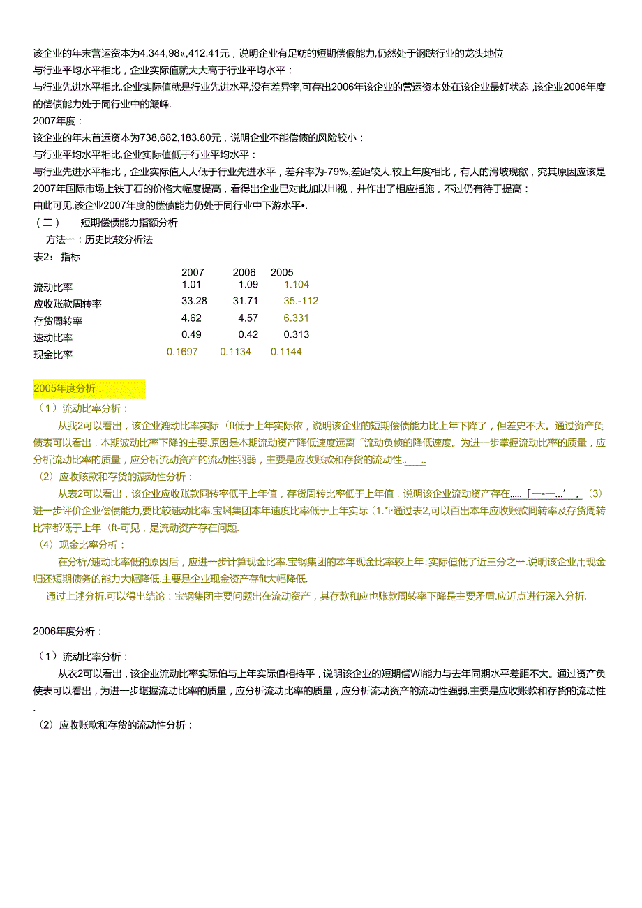 财务报表分析 宝钢一(1).docx_第2页