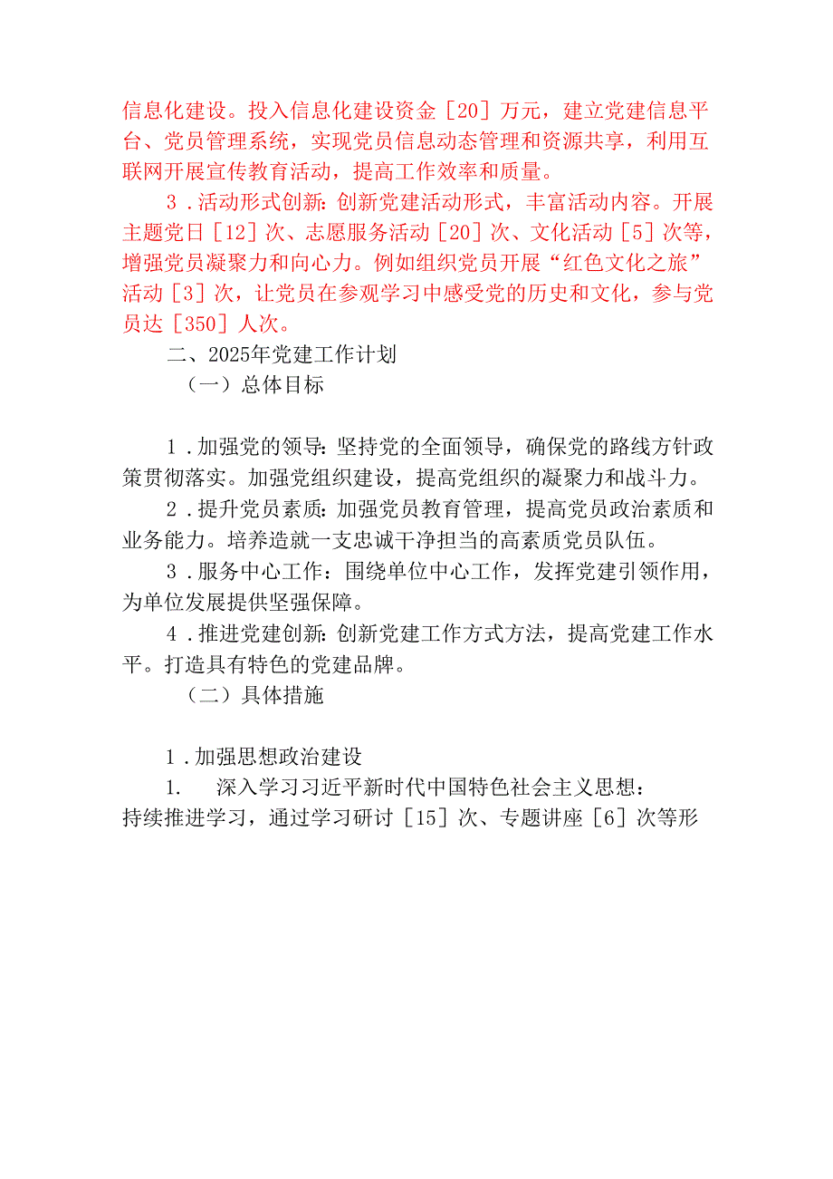 2024 年党建工作总结及 2025 年工作计划（详细版）.docx_第3页