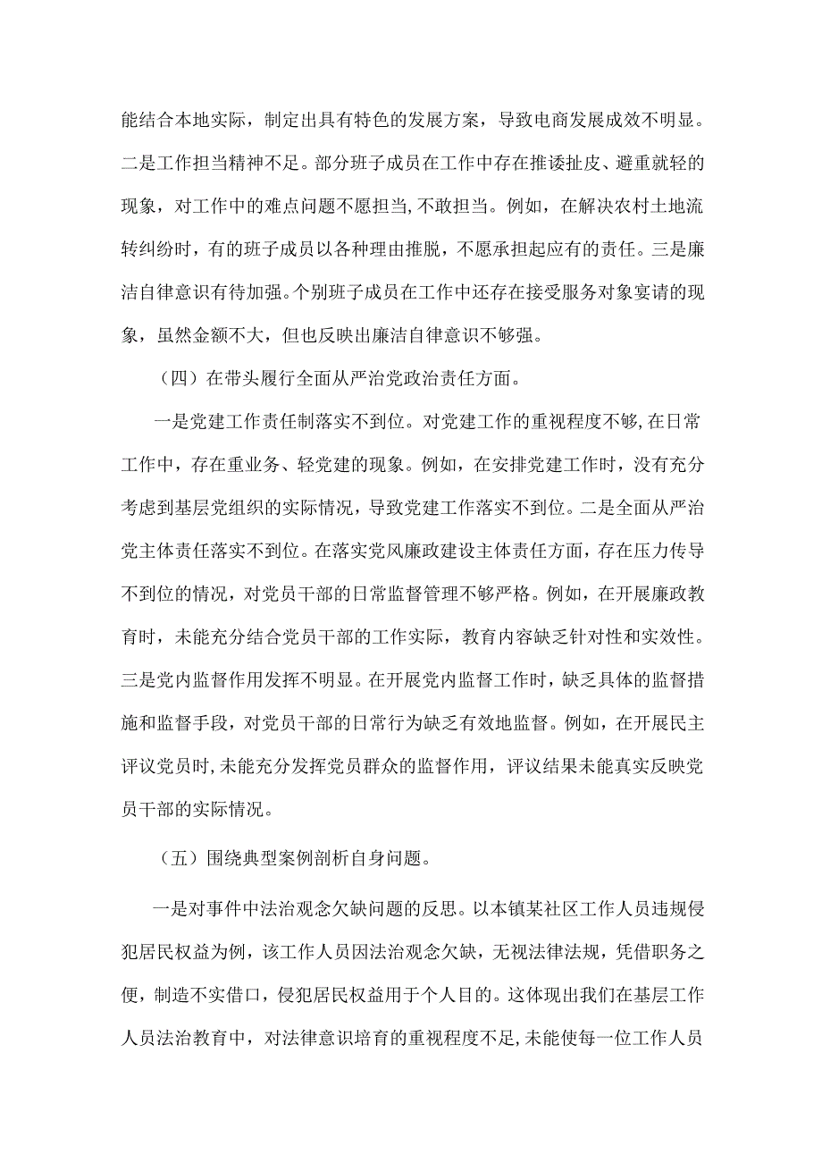 党委班子、市粮食和物资储备局党组2025年“四个带头”对照检视材料【含典型案例】2篇文.docx_第3页