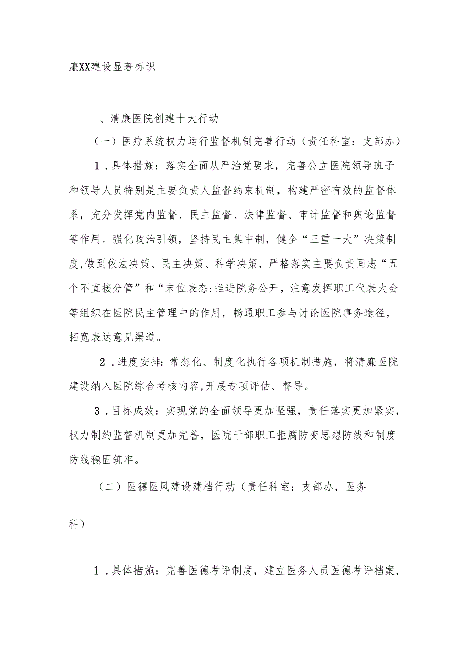 2025年清廉医院创建行动工作方案.docx_第2页