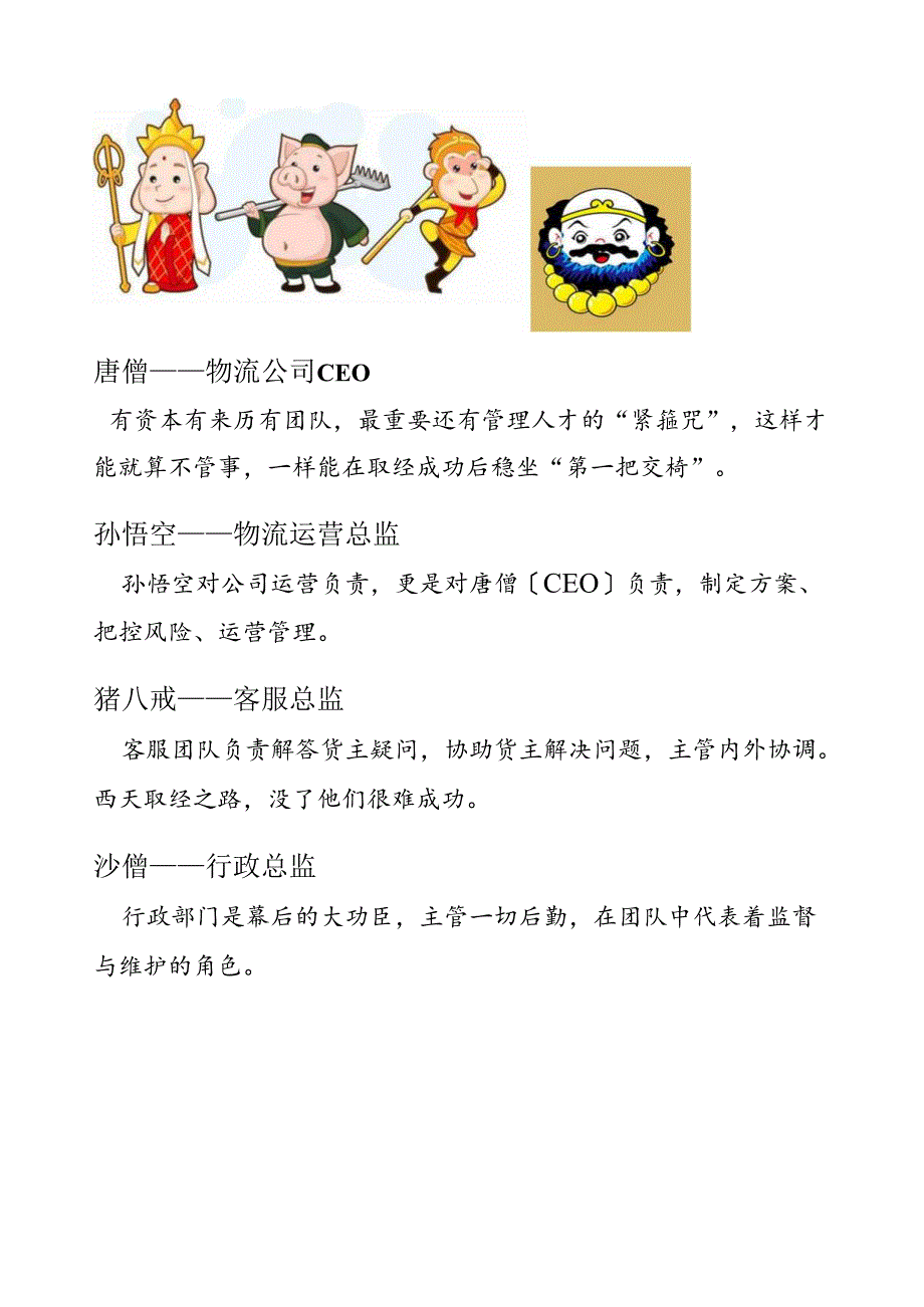 西游记团队角色分工你的身份是？.docx_第3页