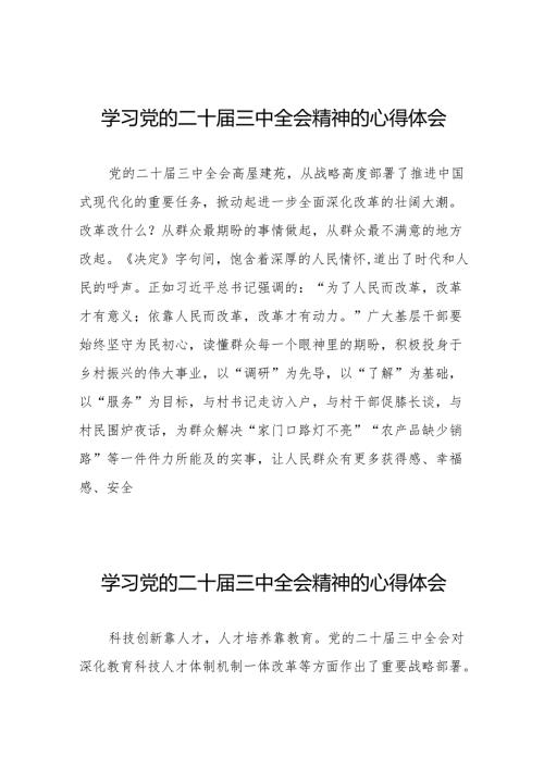 关于二十三中全会精神的心得体会合辑(38篇).docx