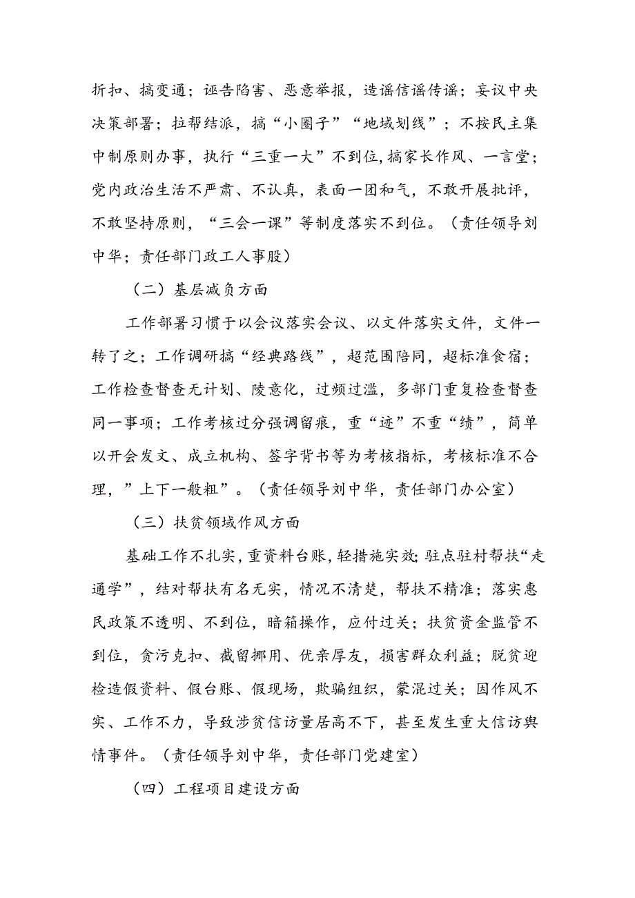 关于开展形式主义官僚主义突出问题专项整治工作方案五篇.docx_第2页