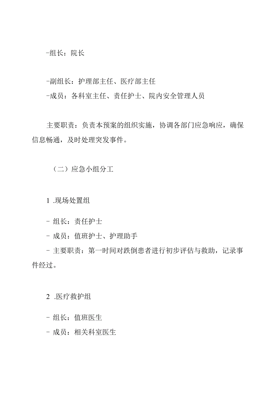 患者跌倒、坠床意外事件的报告制度、处置预案.docx_第3页