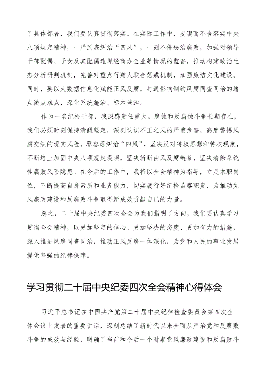 纪检干部学习贯彻中央纪委二十四次全会精神的心得感悟十篇.docx_第2页