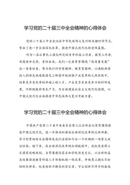 党的二十三中全会精神的学习心得体会样本二十六篇.docx