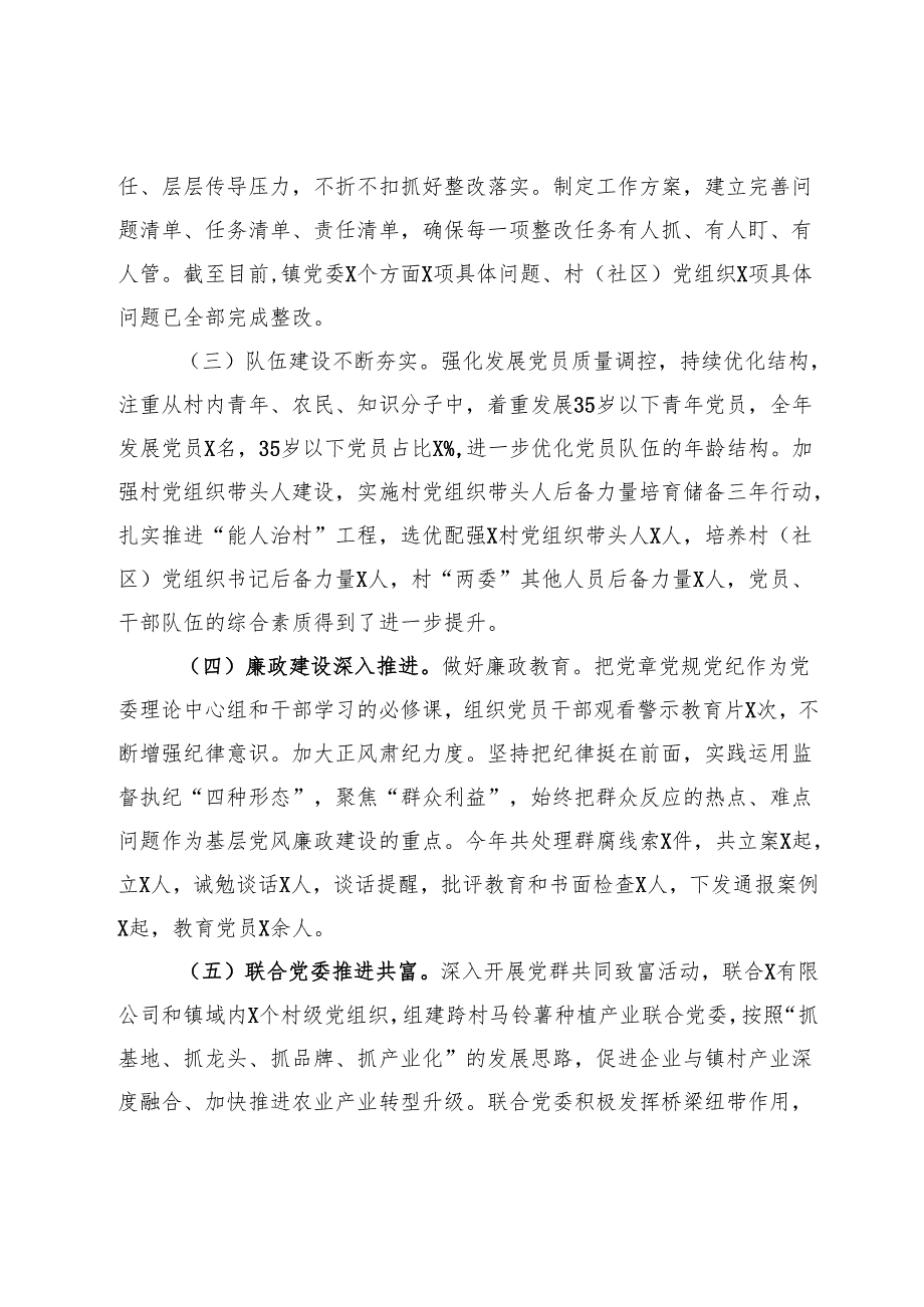 乡镇2024年党委工作报告.docx_第2页