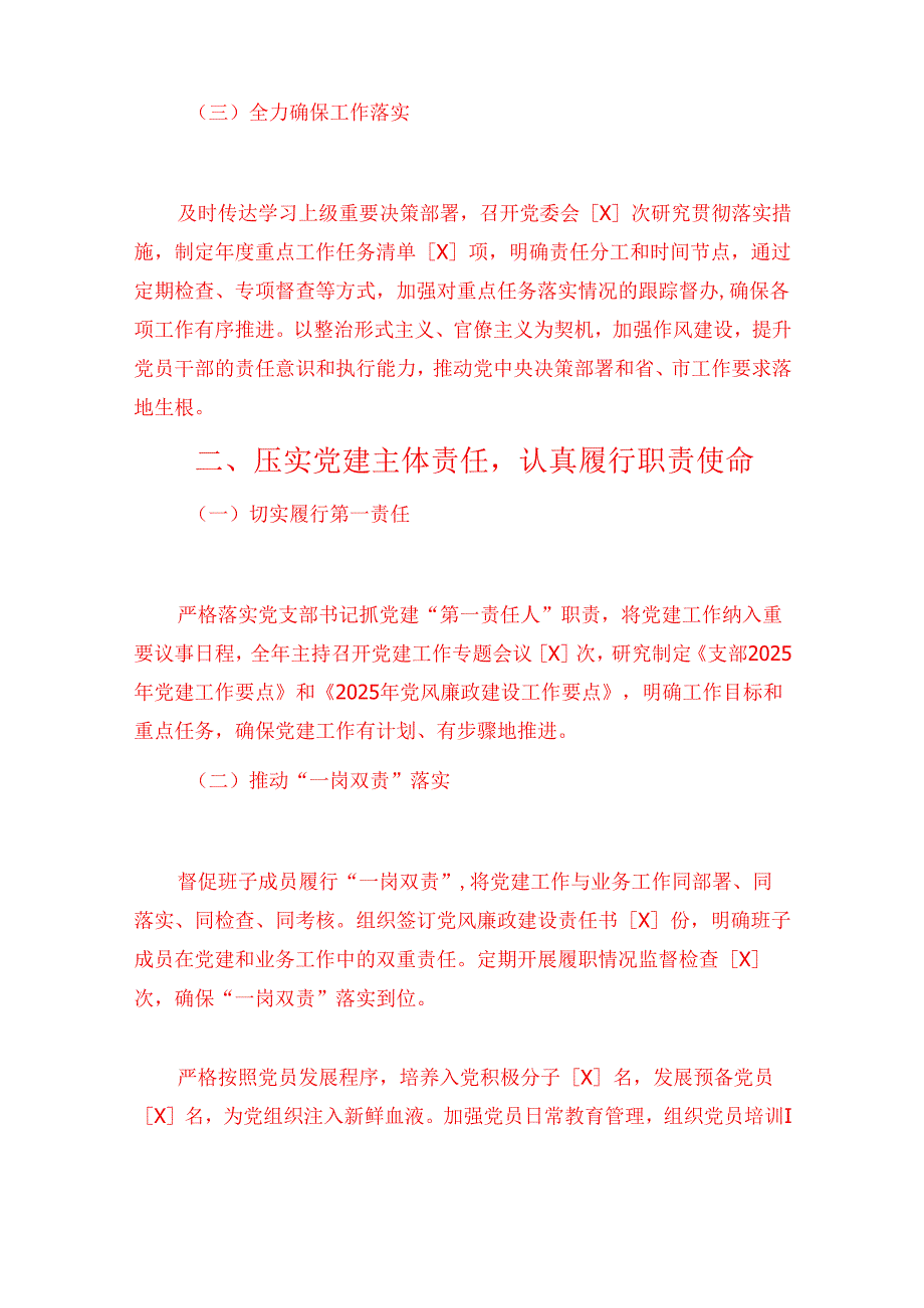 2025党支部书记述职报告（详细版）.docx_第2页