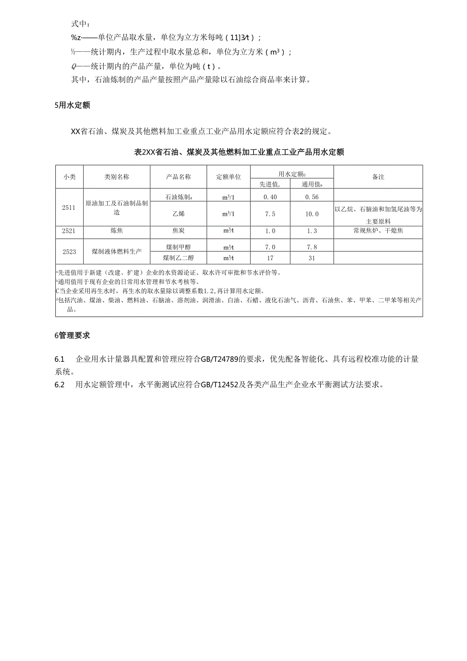 重点工业产品用水定额 石油、煤炭及其他燃料加工业重点工业产品(1).docx_第3页