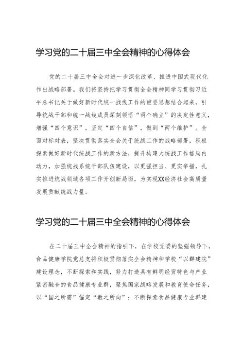 关于2024年党的二十三中全会精神的心得体会32篇.docx