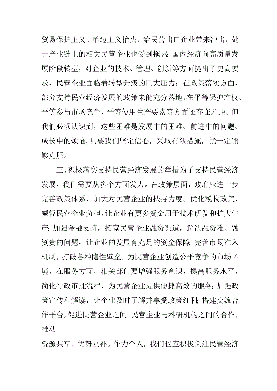 民营企业2025年学习《民营企业座谈会》个人心得感悟 （4份）84.docx_第2页