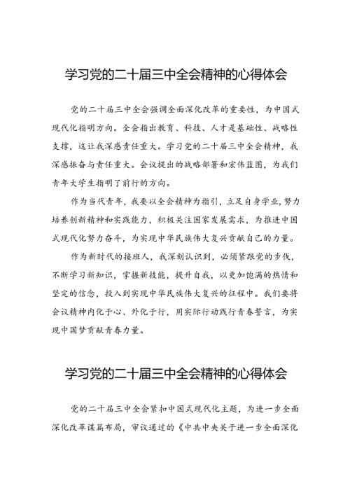 党的二十三中全会精神的学习感悟精选模板二十六篇.docx