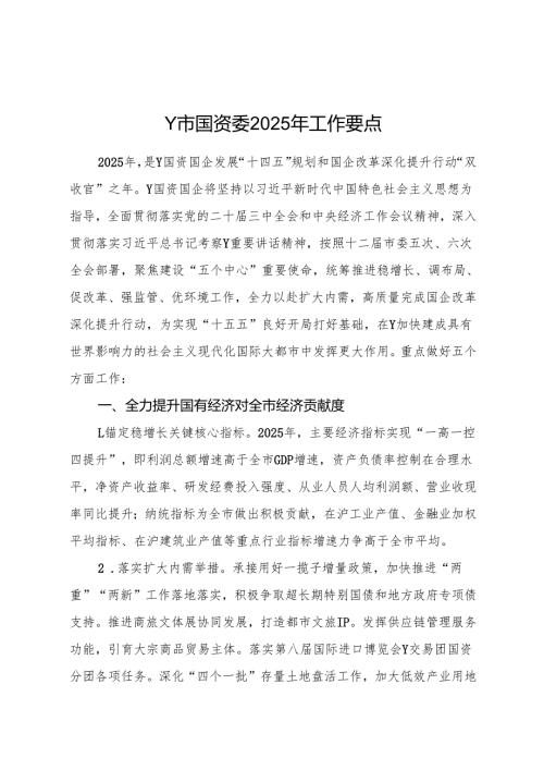 2025年国资委工作要点.docx