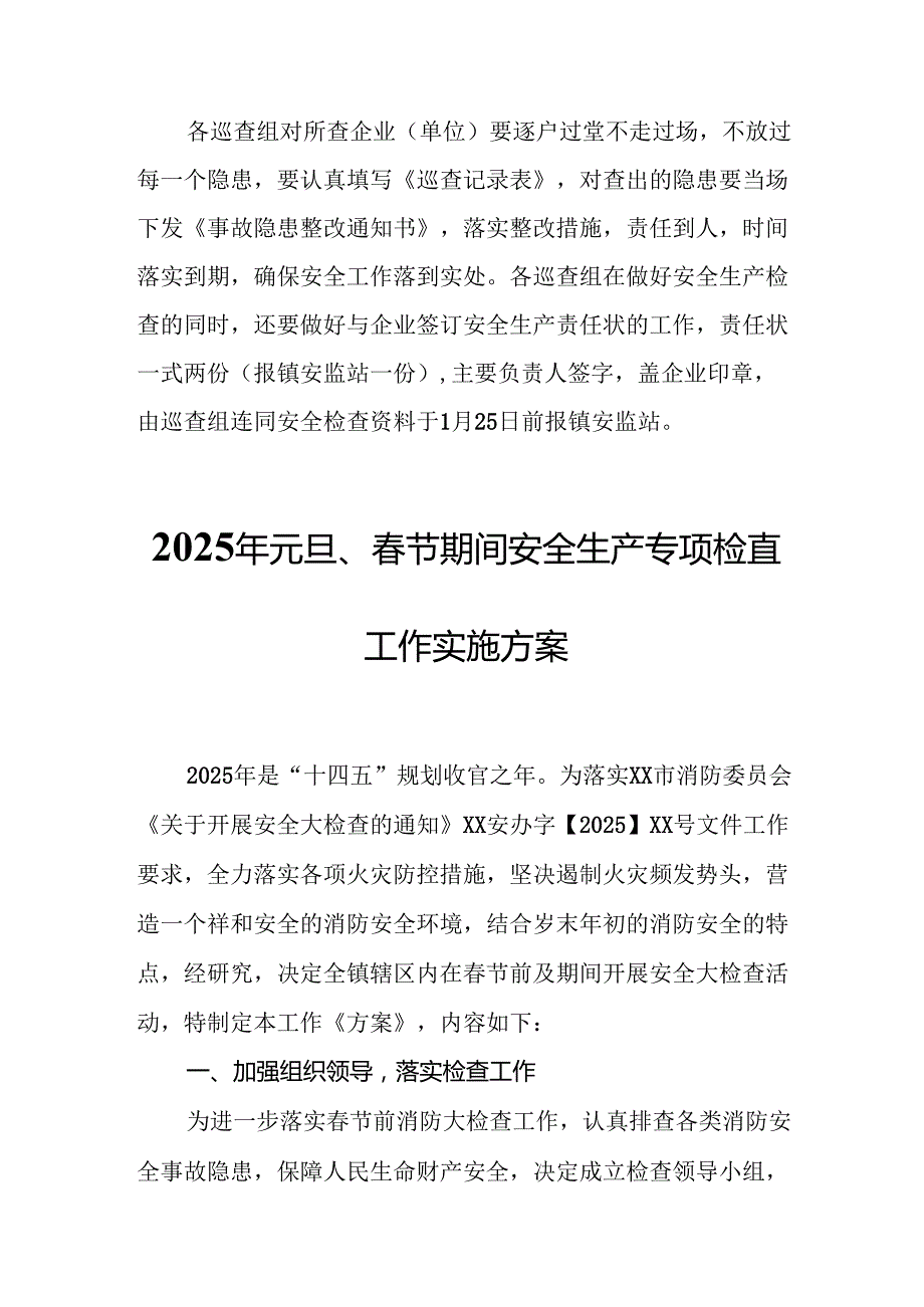 2025年《元旦、节期间安全生产专项检查》工作方案 合计4份.docx_第3页
