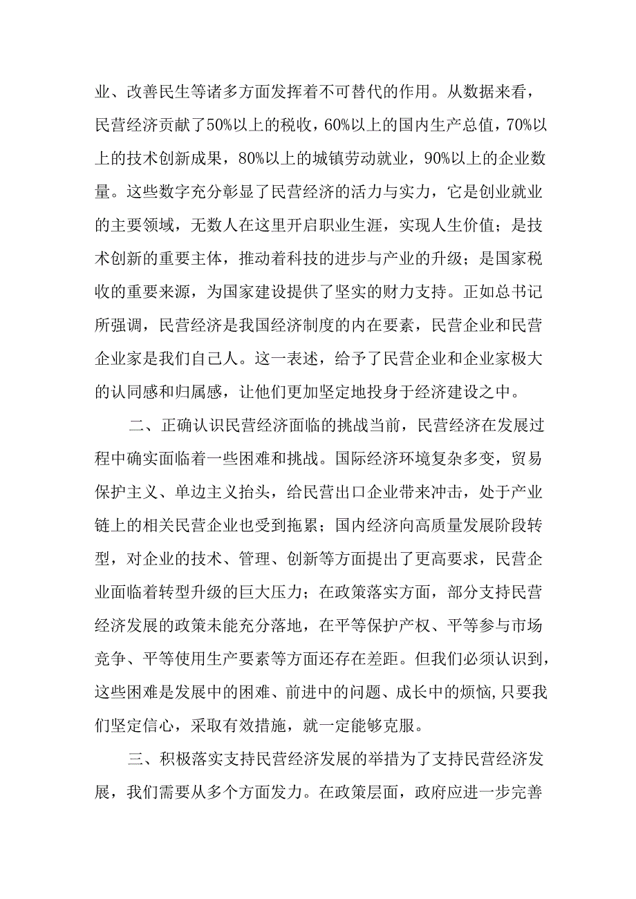 民营企业2025年学习《民营企业座谈会》个人心得感悟 汇编7份.docx_第3页