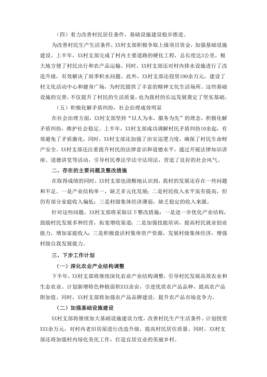20242025村支书工作述职报告范文二.docx_第2页