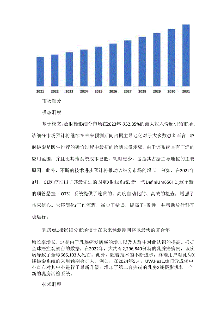医学影像医疗器械行业市场分析报告（X射线系统篇）.docx_第2页