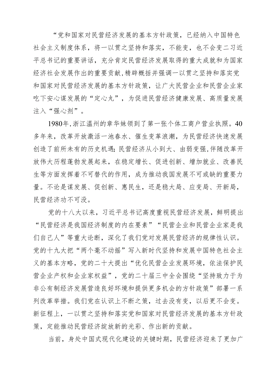 （7篇）学习在民营企业座谈会上重要讲话心得体会详细.docx_第2页