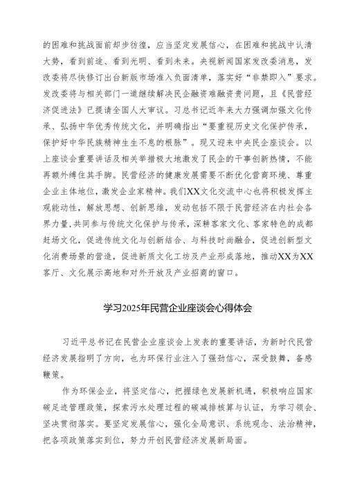（7篇）学习在民营企业座谈会上重要讲话心得体会详细.docx
