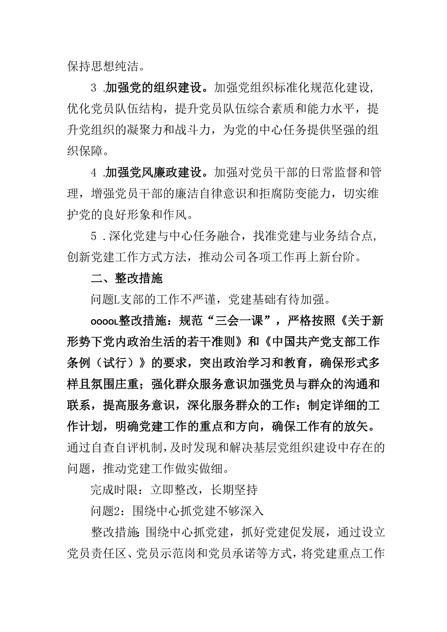 党组织书记2024年述职评议考核整改方案.docx_第2页