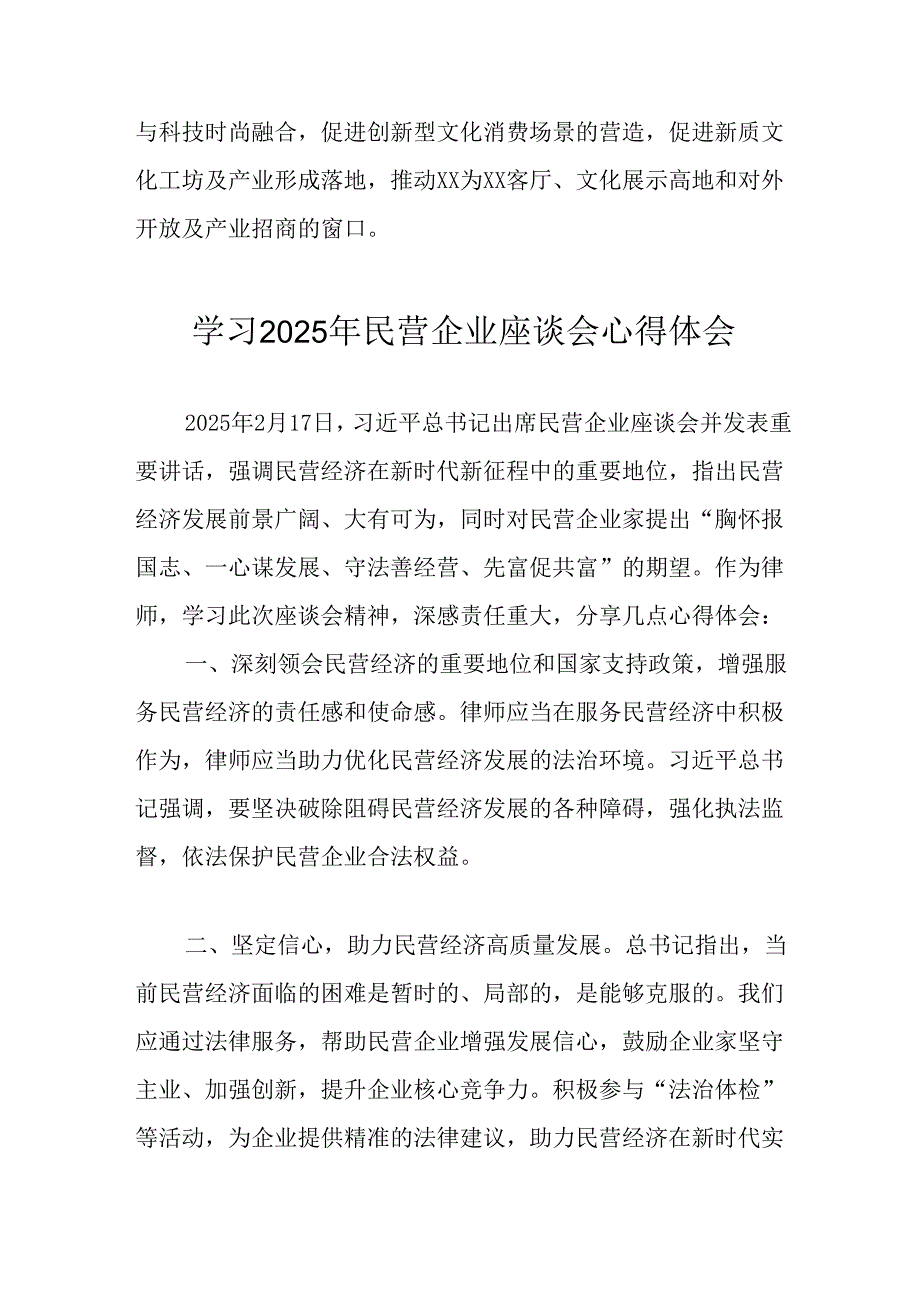 民营企业2025年学习民营企业座谈会个人心得感悟 （合计8份）.docx_第3页