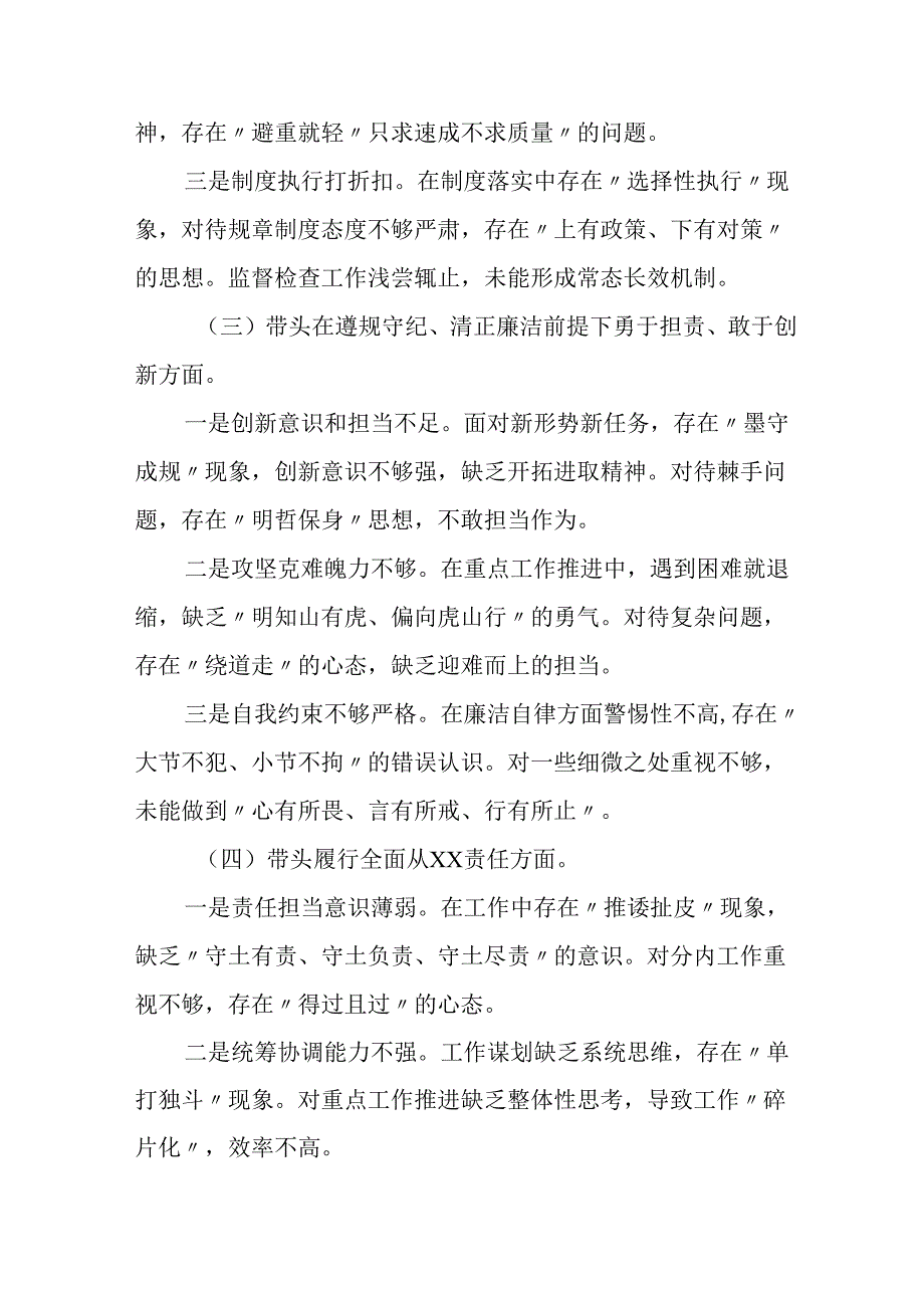 学习2024《民主生活》专题会发言工作汇报汇编10份.docx_第2页