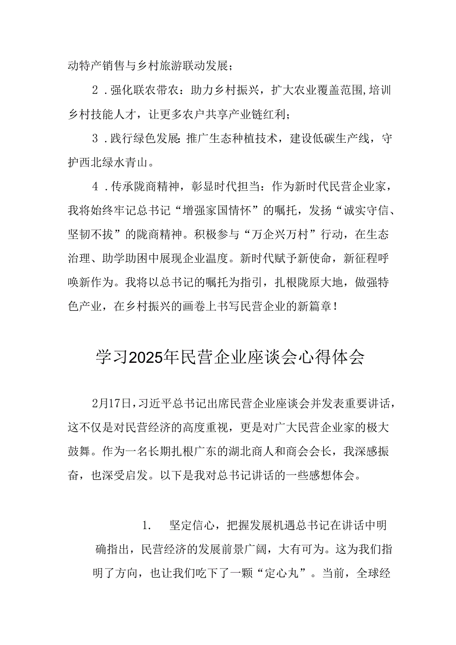 民营企业2025年学习《民营企业座谈会》个人心得感悟 汇编8份.docx_第2页