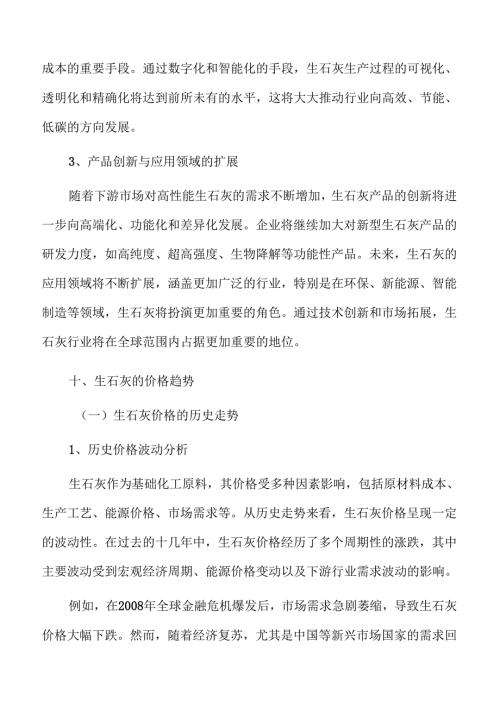 生石灰行业研究报告.docx