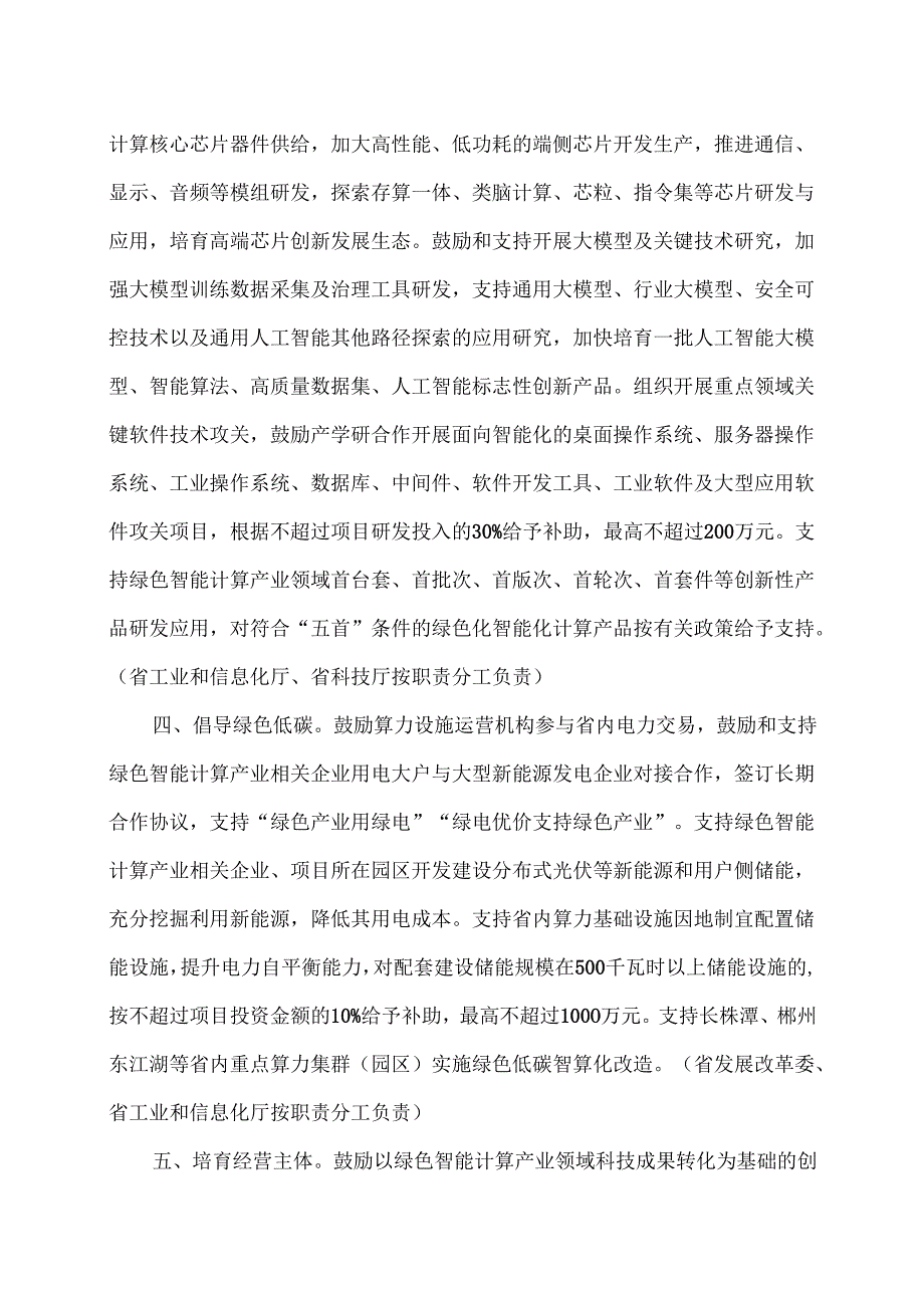 湖南省促进绿色智能计算产业高质量发展若干政策措施（2025年）.docx_第3页