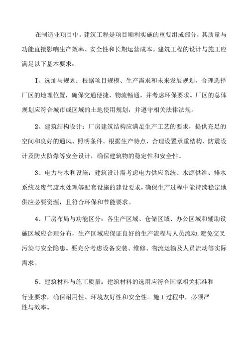 洗衣机项目建筑工程方案（范文）.docx