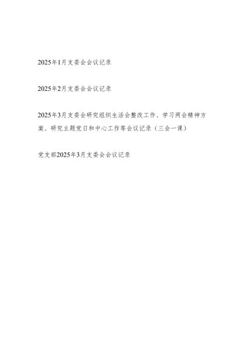 2025年13月支委会会议记录3份.docx