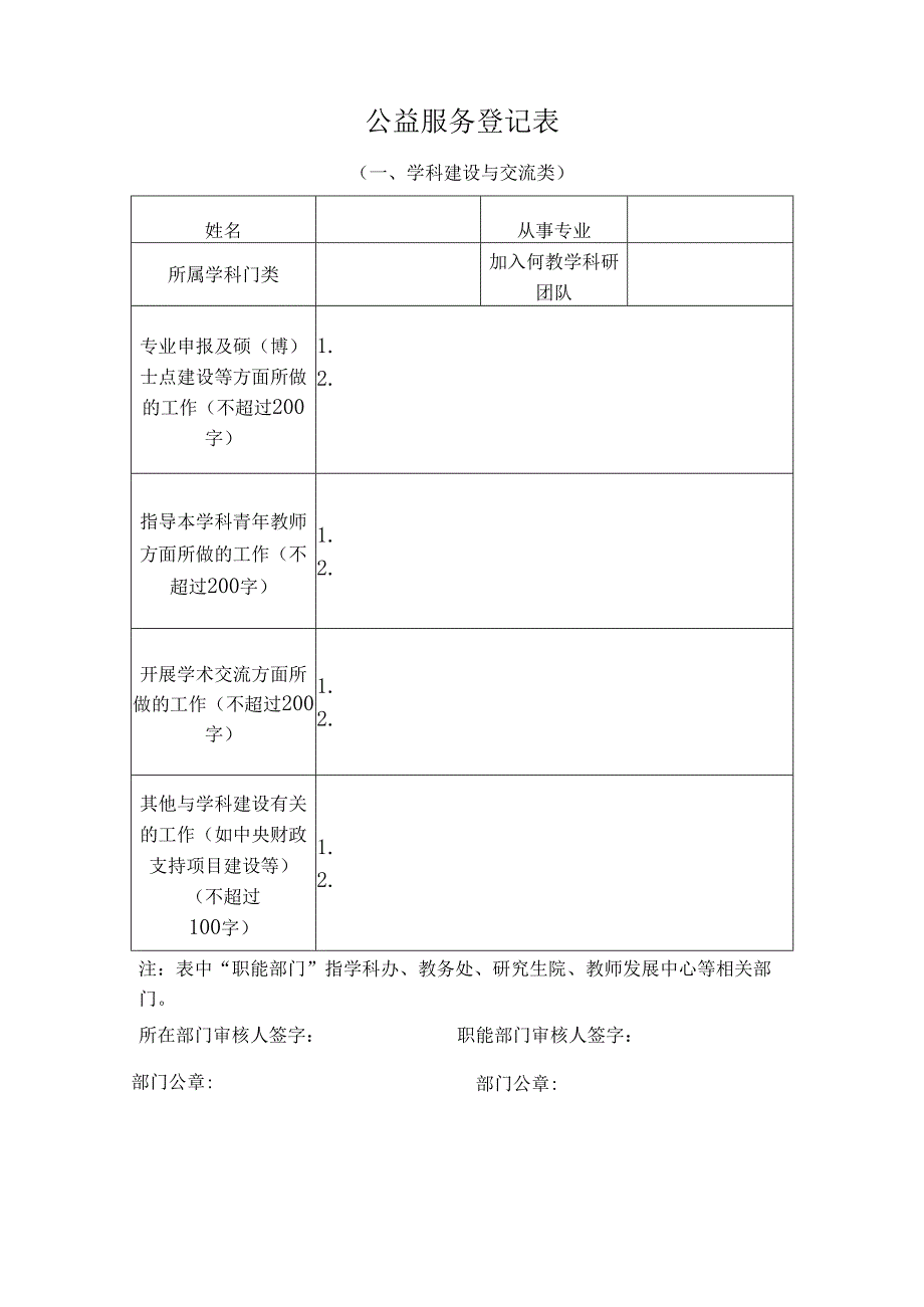 XX中医药大学公益服务登记表（2025年）.docx_第2页