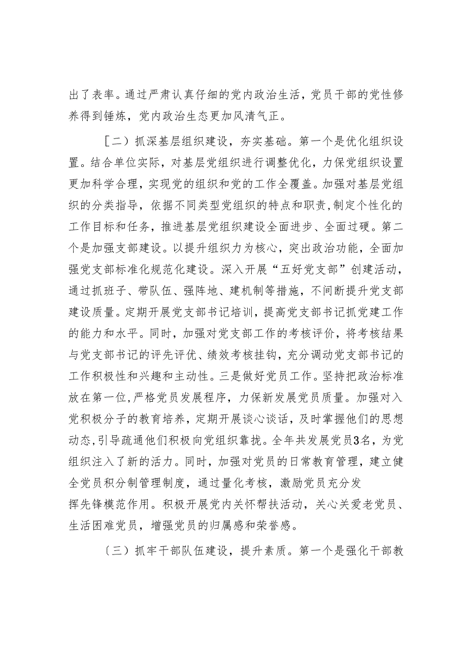 2024党组织书记抓基层党建工作述职评议报告(1).docx_第2页