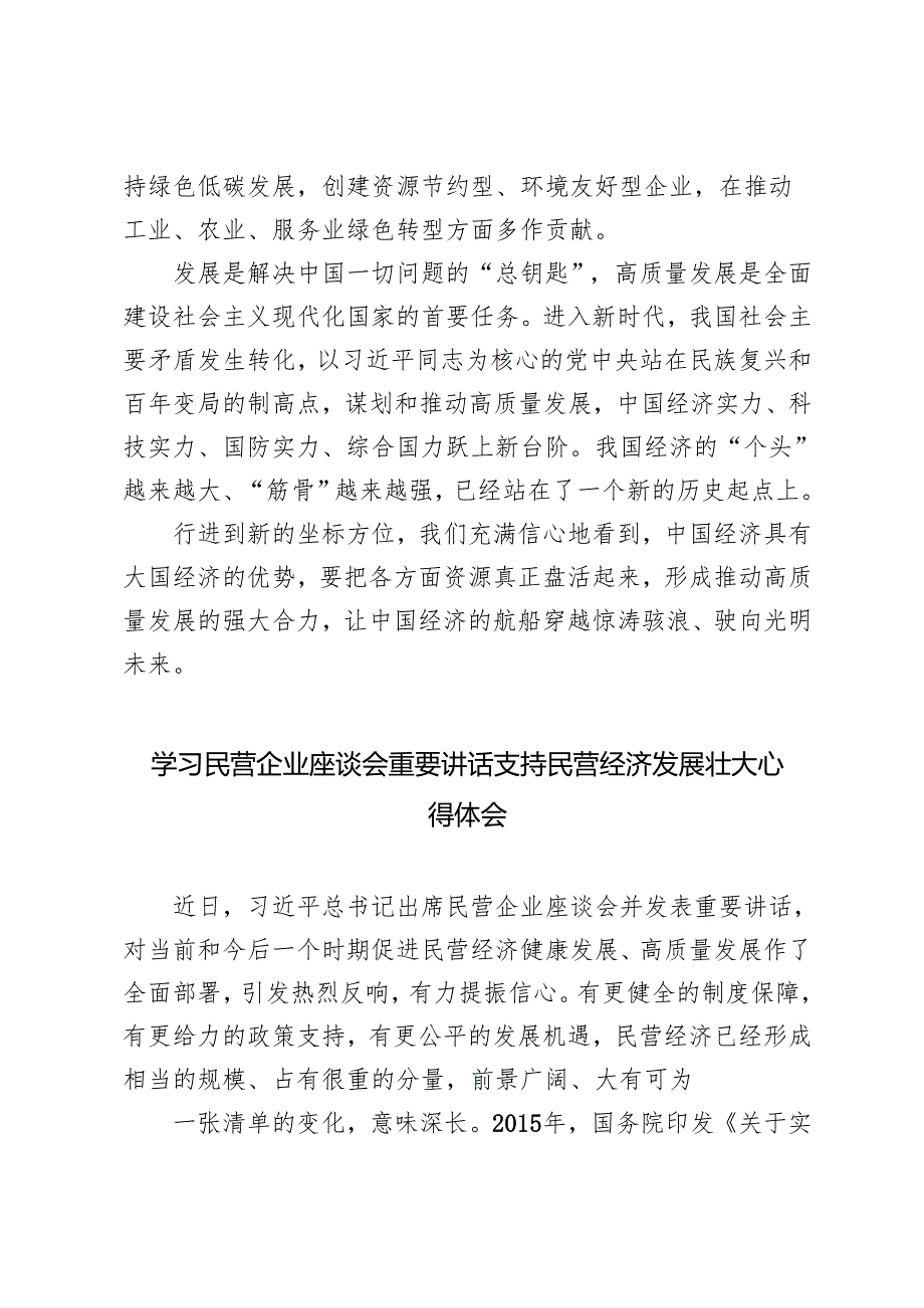 2025年学习贯彻民营企业座谈会精神心得体会.docx_第3页