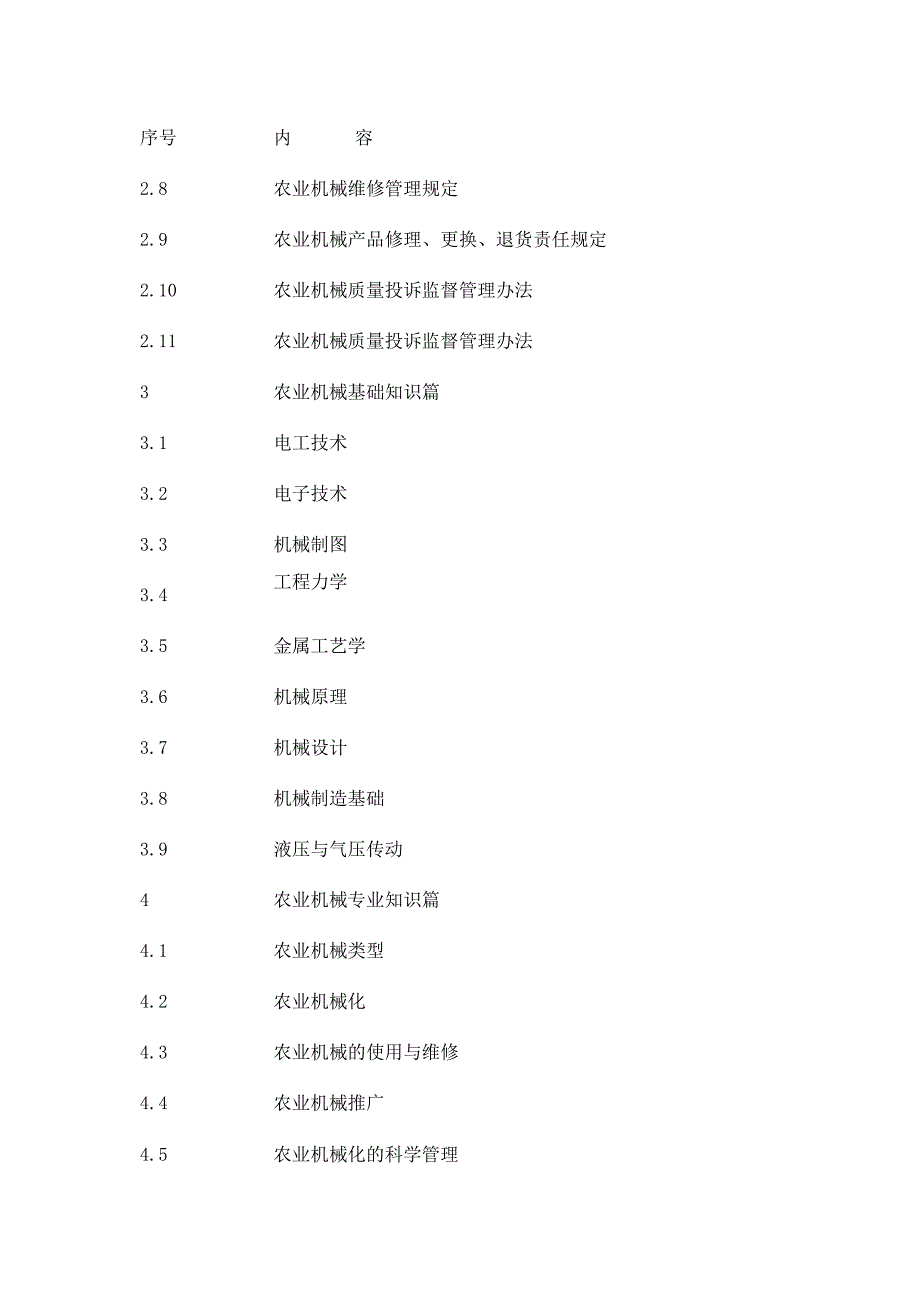 2025年重庆市农业技术人员（农机、兽医、种植业、畜牧、水产专业）职称考试大纲.docx_第2页