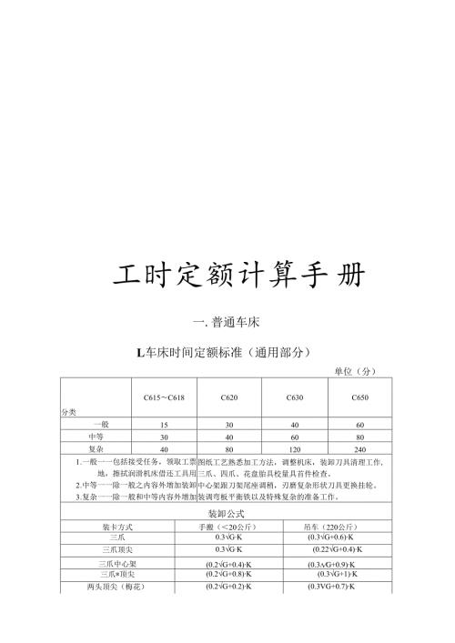 机械加工工时计算.docx