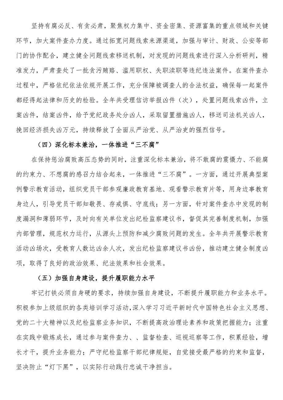 2024纪检监察干部履职报告.docx_第2页