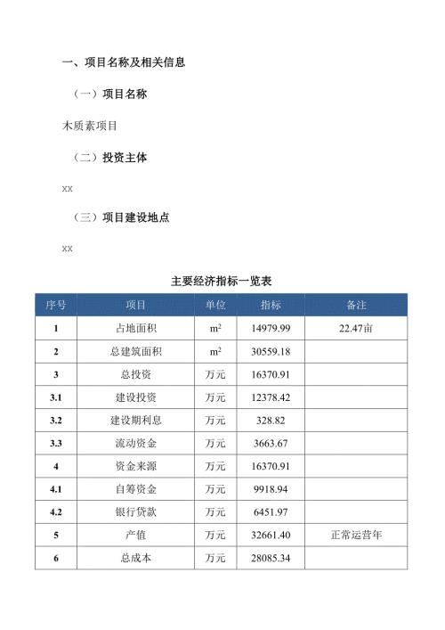 木质素项目风险评估报告（参考模板）.docx
