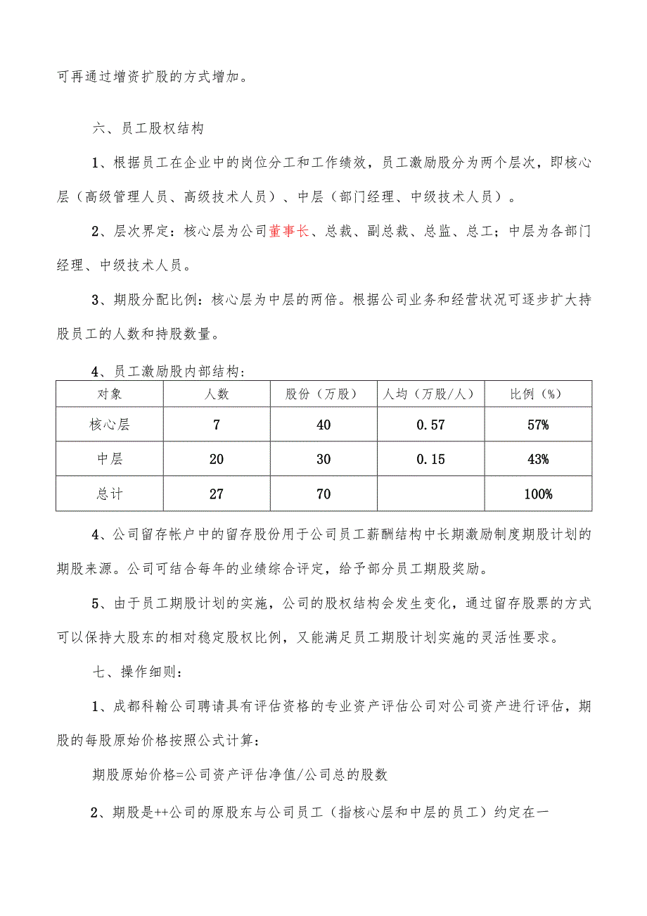 民营股份公司股权激励方案.docx_第3页