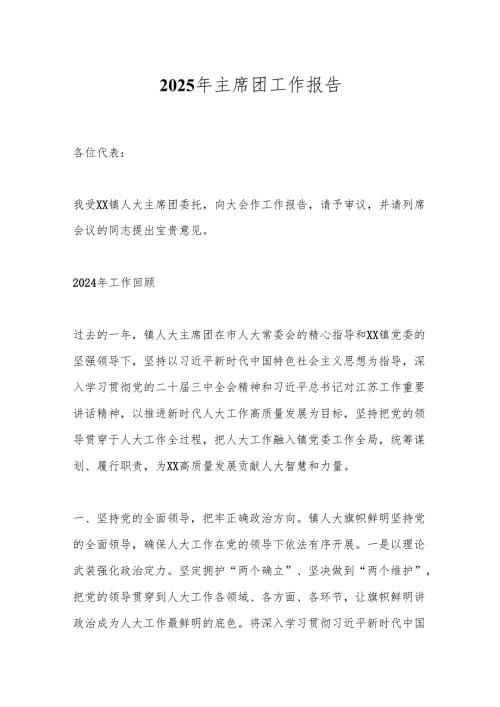 2025年主席团工作报告.docx
