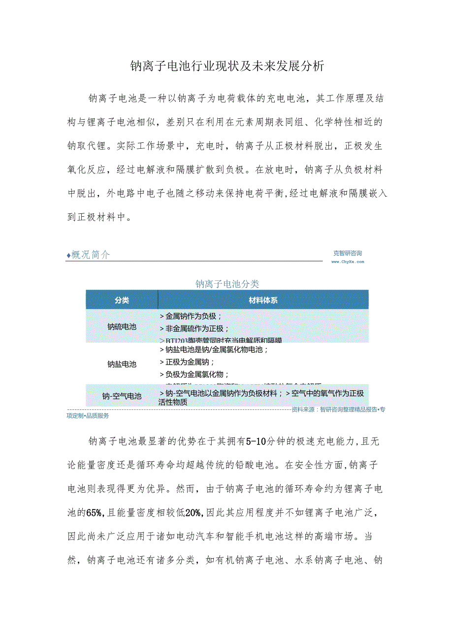 钠离子电池行业现状及未来发展分析.docx_第1页
