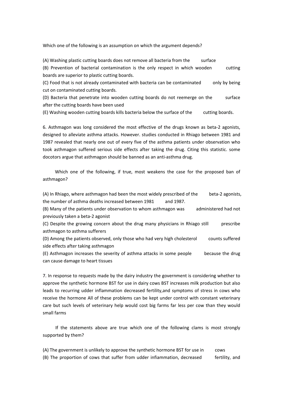 LSAT考试全真试题四(SECTION.doc_第3页