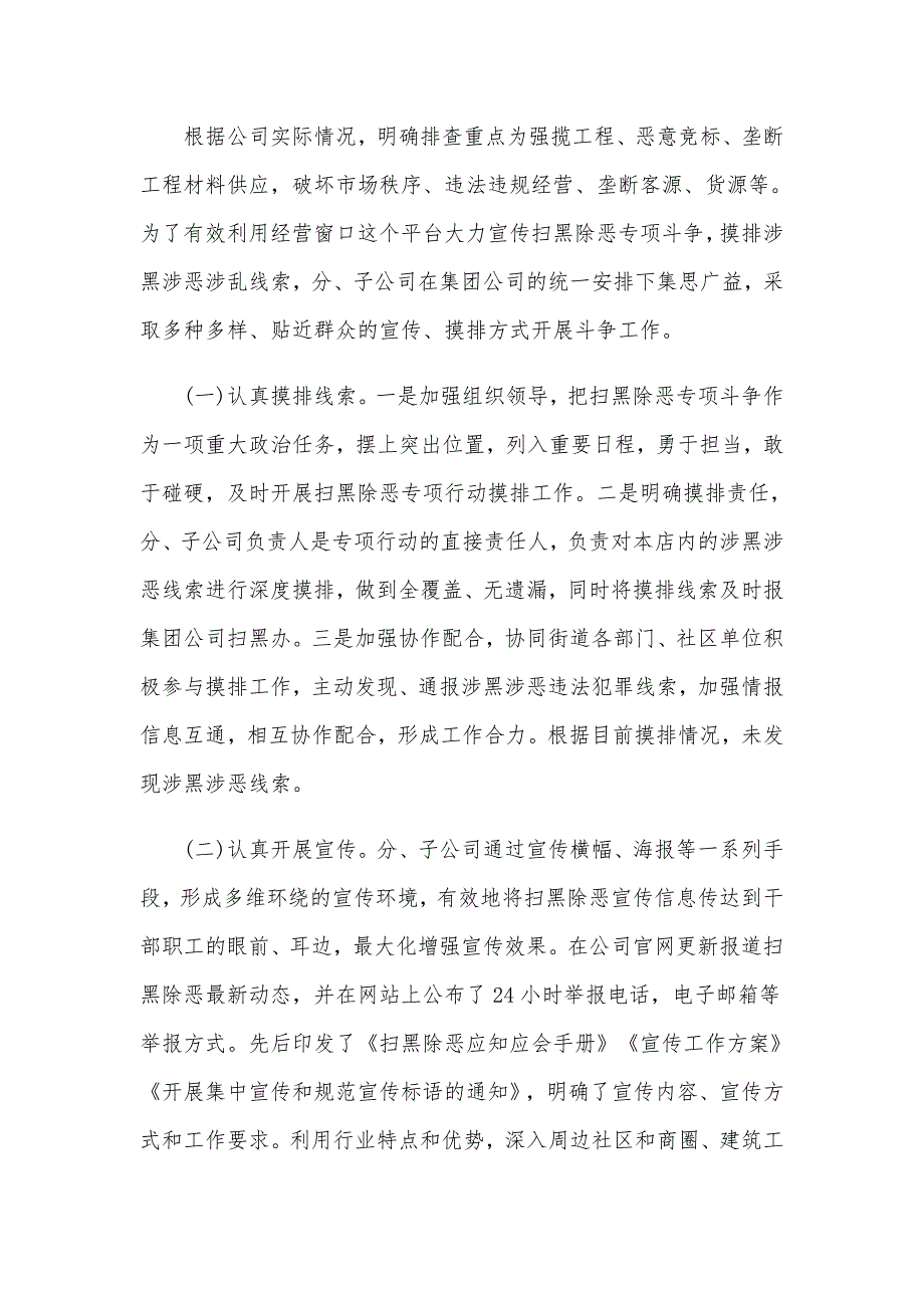 2020年扫黑除恶专项斗争工作总结报告范文稿.docx_第2页